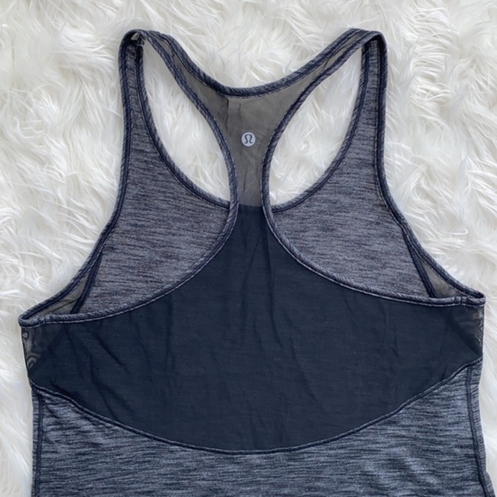 Lululemon | Gray Mesh Back Tank Top - Picture 10 of 14